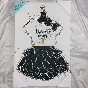 Chanel Girls Theme Born to Wear Oliver Gal Canvas